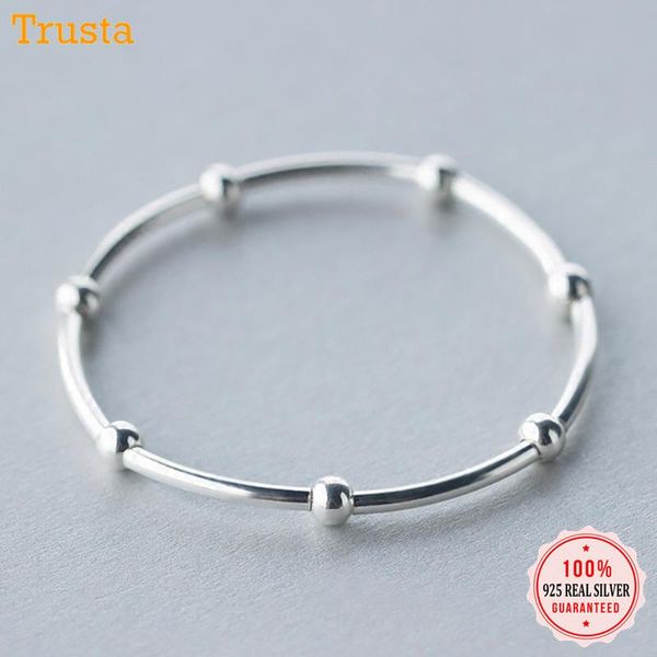 link, chain trusta 100% 925 sterling silver bracelet linked beads elastic bangle women fashion jewelry gift for girls lady ds1406, Black
link, chain trusta 100% 925 sterling silver bracelet linked beads elastic bangle women fashion jewelry gift for girls lady ds1406, Black