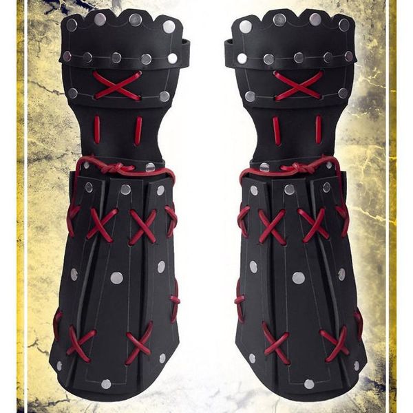 wrist support up samurai long lace bracer steampunk gloves knight vambraces armor cosplay medieval wristband leather men accessories gauntle, Black;red
wrist support up samurai long lace bracer steampunk gloves knight vambraces armor cosplay medieval wristband leather men accessories gauntle, Black;red