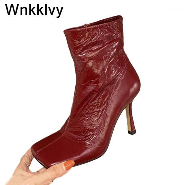 boots thin high heel ankle women spaure toe wrinkled fall shoes 2021 runway design botas winter short zapatos mujer1, Black
boots thin high heel ankle women spaure toe wrinkled fall shoes 2021 runway design botas winter short zapatos mujer1, Black