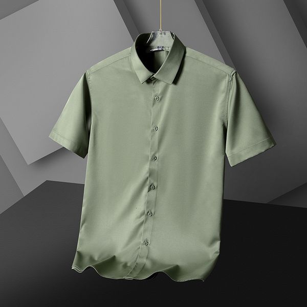 men's summer shirt short sleeve korean version smooth slim wrinkle resistant business casual wear non iron middle aged and young, White;black
men's summer shirt short sleeve korean version smooth slim wrinkle resistant business casual wear non iron middle aged and young, White;black