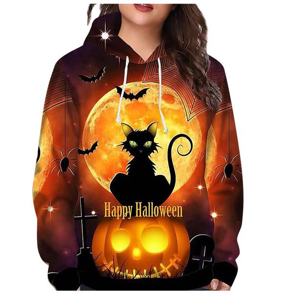 women's hoodies & sweatshirts halloween fashion pumpkin print hooded party long sleeve hoodie blouse women oversized autumn sweatshirt, Black
women's hoodies & sweatshirts halloween fashion pumpkin print hooded party long sleeve hoodie blouse women oversized autumn sweatshirt, Black