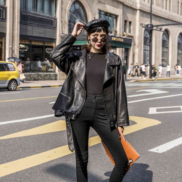 women's jackets jaqueta feminina de couro preto com cinto, primavera coreana solta sintético pu casual plus size streetwear jiz6, Black;brown
women's jackets jaqueta feminina de couro preto com cinto, primavera coreana solta sintético pu casual plus size streetwear jiz6, Black;brown