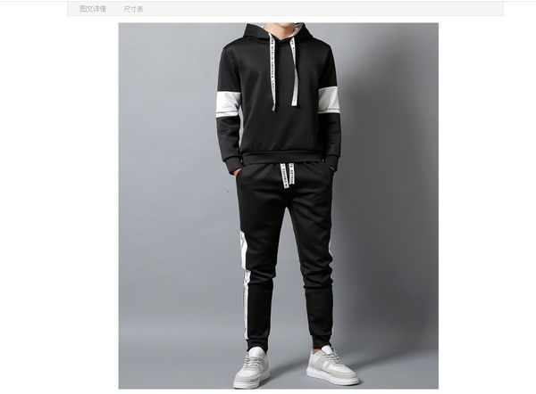 Men's Tracksuits Aismz Men Set Clothing Hoodies+Pants Sets Sweatshirt Cotton Casual Patchwork Tracksuit 2 Pieces J7SP, Gray
Men's Tracksuits Aismz Men Set Clothing Hoodies+Pants Sets Sweatshirt Cotton Casual Patchwork Tracksuit 2 Pieces J7SP, Gray