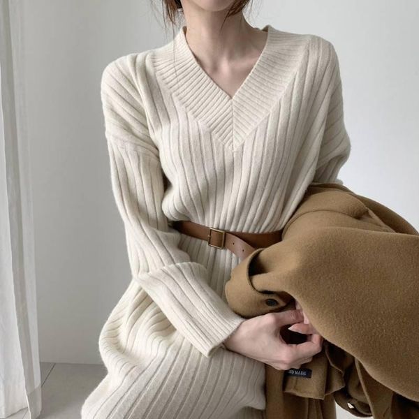 casual dresses 2021 autumn sweater women dress winter long sleeve sweaters knitted womens loose maxi oversize knitting robe vestido, Black;gray
casual dresses 2021 autumn sweater women dress winter long sleeve sweaters knitted womens loose maxi oversize knitting robe vestido, Black;gray