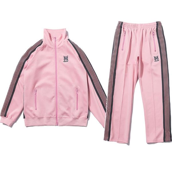 men's pants pink awge needles striped sweatpants men women 1:1 butterfly embroidery ribbon sports and leisure joggers japan trousers, Black
men's pants pink awge needles striped sweatpants men women 1:1 butterfly embroidery ribbon sports and leisure joggers japan trousers, Black