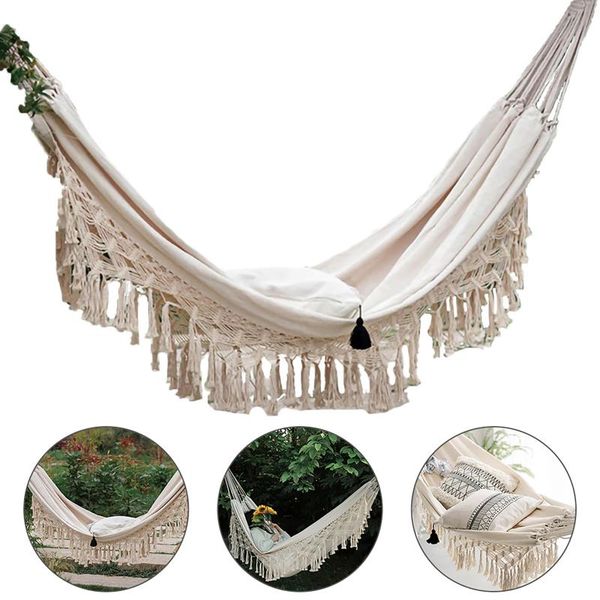 outdoor pads hammock swing with tassels, hanging bed for trees, indoor garden patio, beach, portable carrying bag
outdoor pads hammock swing with tassels, hanging bed for trees, indoor garden patio, beach, portable carrying bag