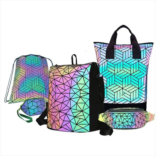 geometric fluoresence tenis feminino casual backpack set luminous woman fashion bags and purse holographic fanny pack
geometric fluoresence tenis feminino casual backpack set luminous woman fashion bags and purse holographic fanny pack
