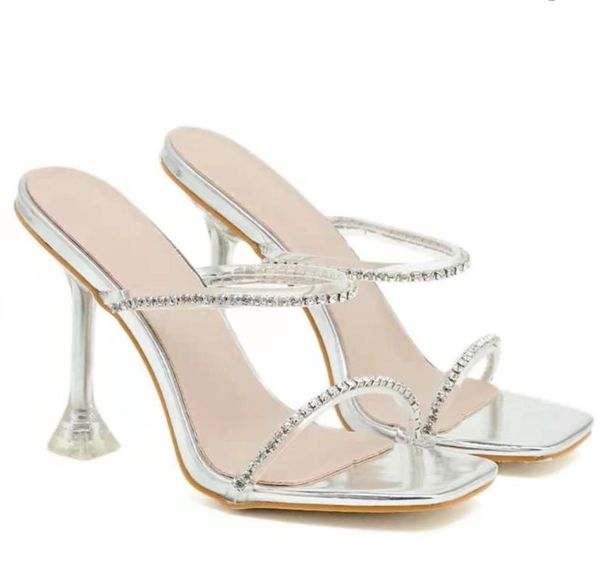 woman slippers fashion pvc transparent crystal rhinestone slides clear strange heels sandals ladies wedding shoes, Black
woman slippers fashion pvc transparent crystal rhinestone slides clear strange heels sandals ladies wedding shoes, Black