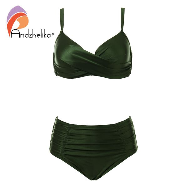 andzhelika high waist bikinis women swimwear summer solid color high-grade fabric bikini set plus size swimwear bathing suit
andzhelika high waist bikinis women swimwear summer solid color high-grade fabric bikini set plus size swimwear bathing suit