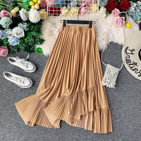 skirts pleated spring summer women a line long skirt green korean womens faldas mujer moda 2021 kj5242, Black
skirts pleated spring summer women a line long skirt green korean womens faldas mujer moda 2021 kj5242, Black