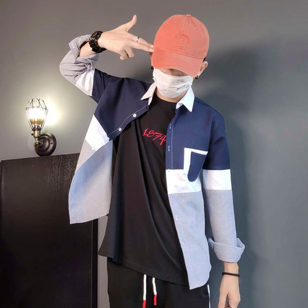 men's casual shirts shirtautumn thickening and cashmere splicing long sleeve slim korean warm shirt fashion men's wear ym4s, White;black
men's casual shirts shirtautumn thickening and cashmere splicing long sleeve slim korean warm shirt fashion men's wear ym4s, White;black
