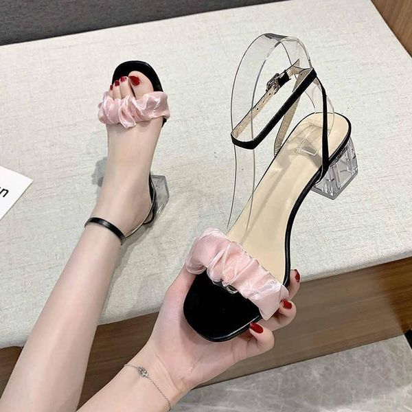 sandals 2021 summer pvc ladies crystal square toe open woven high heels mules, Black
sandals 2021 summer pvc ladies crystal square toe open woven high heels mules, Black