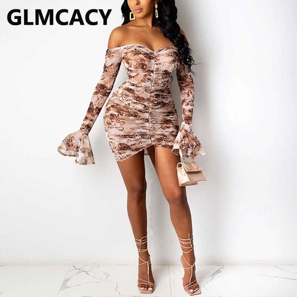 women flare sleeve off shoulder dress ruched bodycon sweet party dresses 210702, Black;gray
women flare sleeve off shoulder dress ruched bodycon sweet party dresses 210702, Black;gray