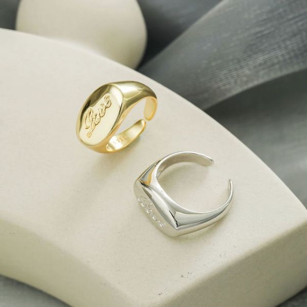 s925 silver design letter love open ring personality creative style fashion trend hand jewelry, Black
s925 silver design letter love open ring personality creative style fashion trend hand jewelry, Black