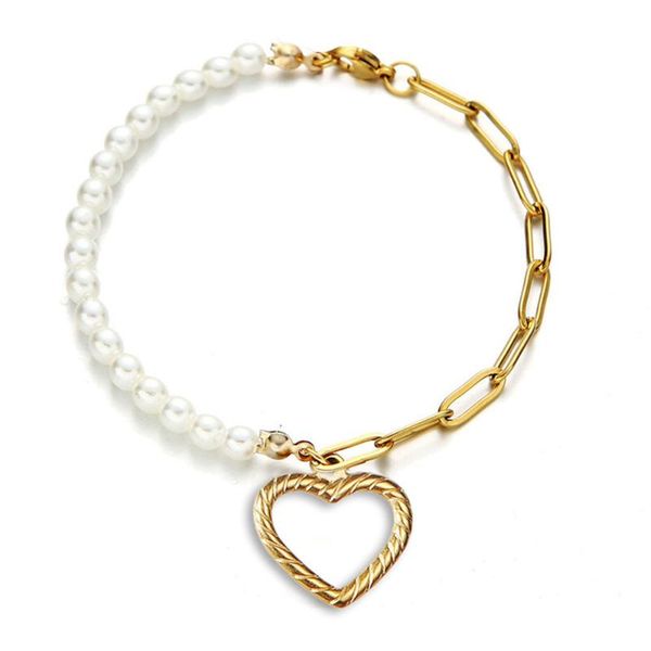 women's bracelet stainless steel wholesale braslet 2021 female gold color heart charm for women jewelry gift bracelets, Golden;silver
women's bracelet stainless steel wholesale braslet 2021 female gold color heart charm for women jewelry gift bracelets, Golden;silver