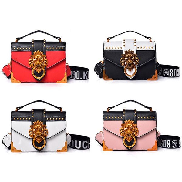 duffel bags fashion women metal lion handbags crossbody head brand rivet shoulder purse messenger bag
duffel bags fashion women metal lion handbags crossbody head brand rivet shoulder purse messenger bag