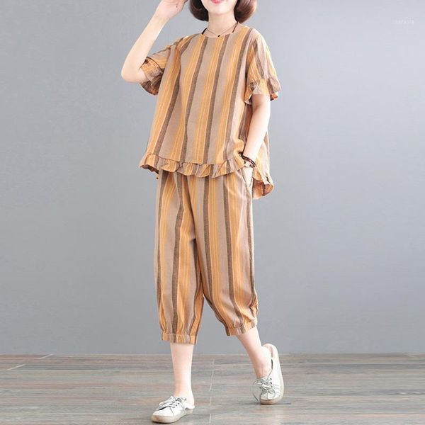women's tracksuits korean loose plus size vintage two piece sets casual fashion cotton linen summer women harem pants 2 suit lj3180, Gray
women's tracksuits korean loose plus size vintage two piece sets casual fashion cotton linen summer women harem pants 2 suit lj3180, Gray