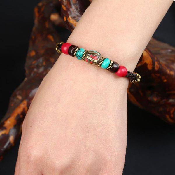 beaded, strands bohemian ethnic jewelry exotic nepal beads retro thai wax rope simple literary hand-woven bracelet women can be wholesale, Black
beaded, strands bohemian ethnic jewelry exotic nepal beads retro thai wax rope simple literary hand-woven bracelet women can be wholesale, Black