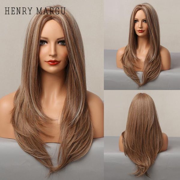brown blonde highlight synthetic wigs cosplay natural straight long middle part hair wig for women heat resistant, Black
brown blonde highlight synthetic wigs cosplay natural straight long middle part hair wig for women heat resistant, Black