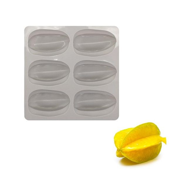cake tools silicone 6 cavity carambola shape mold chocolate fondant bakeware decoration tool for kitchen baking dessert
cake tools silicone 6 cavity carambola shape mold chocolate fondant bakeware decoration tool for kitchen baking dessert