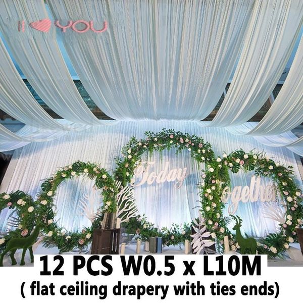 party decoration 12pcs white luxury wedding roof drape fabric canopy drapery for organza tulle ceiling drapes
party decoration 12pcs white luxury wedding roof drape fabric canopy drapery for organza tulle ceiling drapes