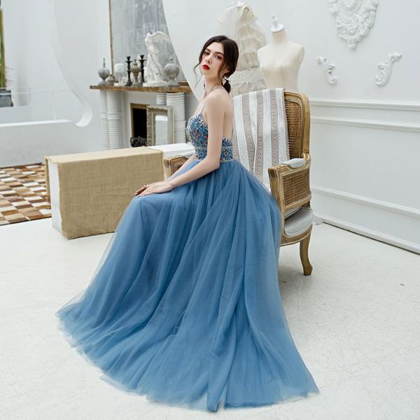 party dresses tao hill elegant women evening spaghetti straps deep sweetheart neck beading blue prom 2021 gowns, White;black
party dresses tao hill elegant women evening spaghetti straps deep sweetheart neck beading blue prom 2021 gowns, White;black