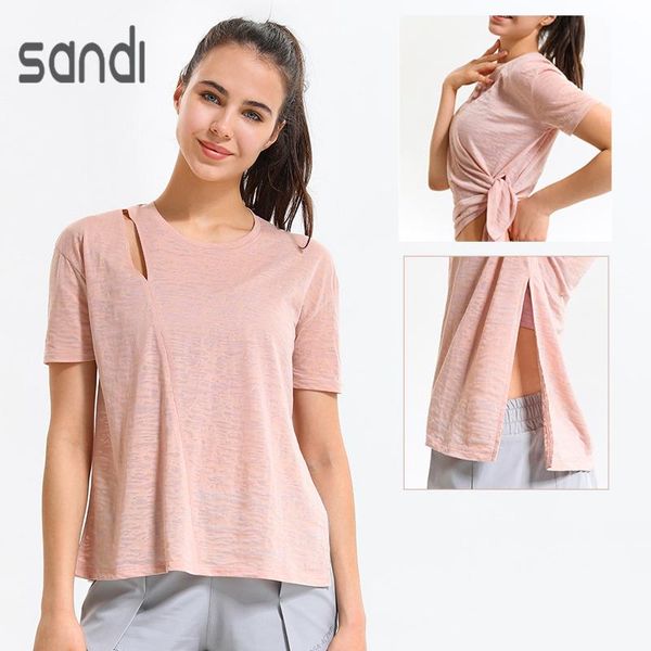 yoga outfit sandi open side women sports t-shirt short sleeve loose gym female quick dry breathable running fitness shirts
yoga outfit sandi open side women sports t-shirt short sleeve loose gym female quick dry breathable running fitness shirts