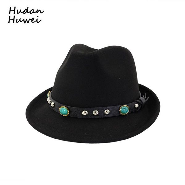 men women wool felt formal party jazz trilby fedora hat with rivet cap european us 6 colors gh-331 wide brim hats, Blue;gray
men women wool felt formal party jazz trilby fedora hat with rivet cap european us 6 colors gh-331 wide brim hats, Blue;gray