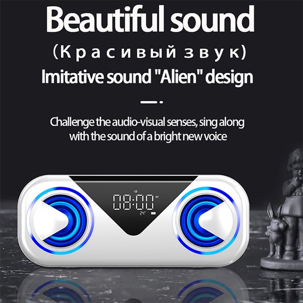 wireless speaker 4d stereo sound loudspeaker bluetooth double horns player tf card/usb drive/aux alarm clock temperature display
wireless speaker 4d stereo sound loudspeaker bluetooth double horns player tf card/usb drive/aux alarm clock temperature display