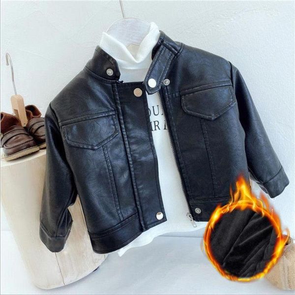 jackets children's for winter boys girls faux leather cotton lining solid color stand collar coat kids outerwear, Blue;gray
jackets children's for winter boys girls faux leather cotton lining solid color stand collar coat kids outerwear, Blue;gray