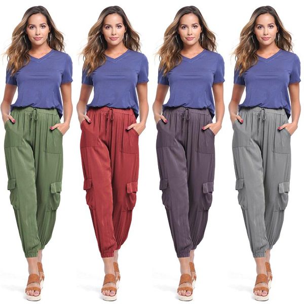 selling women's autumn and winter casual pants multi pocket workers' wear mouth sweat women & capris, Black;white
selling women's autumn and winter casual pants multi pocket workers' wear mouth sweat women & capris, Black;white