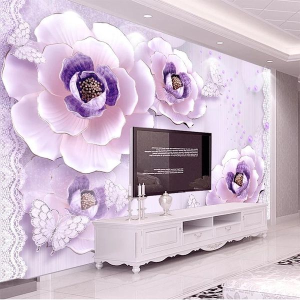 wallpapers custom po 3d mural anaglyph romantic purple peony bedroom living room sofa tv background self adhesive wallpaper decoration
wallpapers custom po 3d mural anaglyph romantic purple peony bedroom living room sofa tv background self adhesive wallpaper decoration