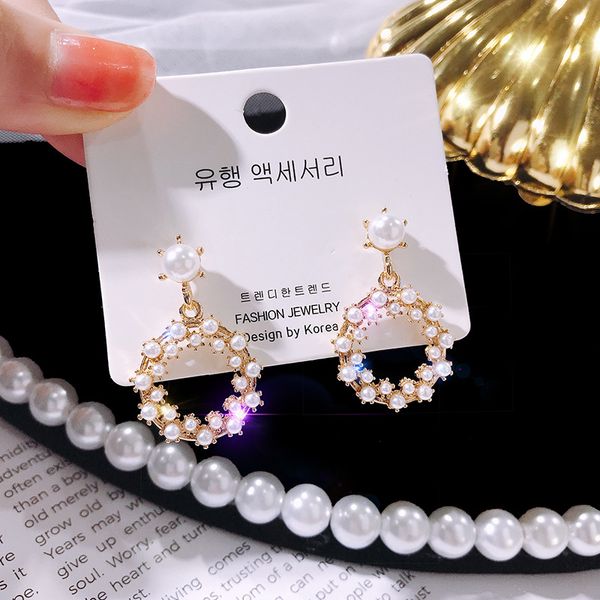 vintage style pearl earrings women simple fashion circle trebster stud earrings jewelry wholesale, Silver
vintage style pearl earrings women simple fashion circle trebster stud earrings jewelry wholesale, Silver