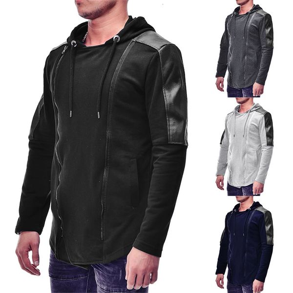men's hoodies & sweatshirts foreign trade wholesale autumn and winter models casual fashion side zipper hem irregular hooded sweat, Black
men's hoodies & sweatshirts foreign trade wholesale autumn and winter models casual fashion side zipper hem irregular hooded sweat, Black
