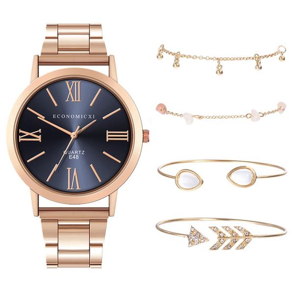 women watches 5 pcs luxury wrist watch bracelet ladies clock fashionable gift relogio feminino wristwatches, Slivery;brown
women watches 5 pcs luxury wrist watch bracelet ladies clock fashionable gift relogio feminino wristwatches, Slivery;brown