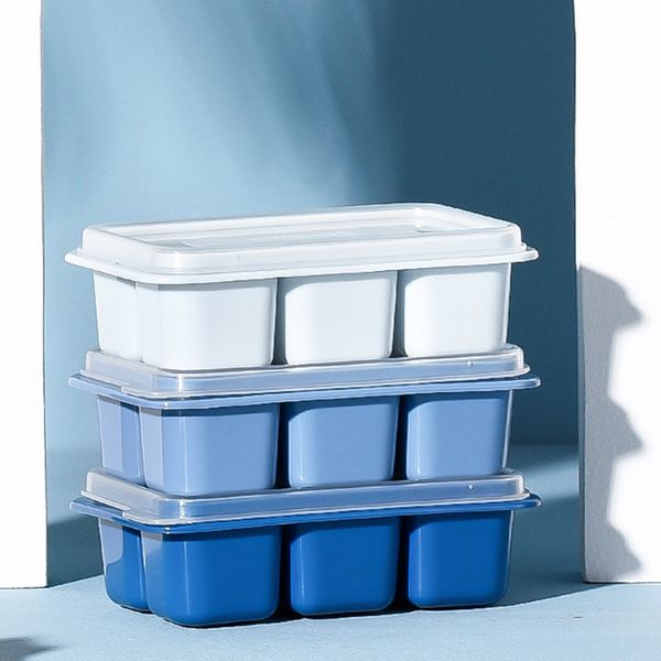 3 pcs 6 grids food grade silicone ice tray home with lid diy ice cube mold square shape ice cream maker kitchen bar accessories
3 pcs 6 grids food grade silicone ice tray home with lid diy ice cube mold square shape ice cream maker kitchen bar accessories