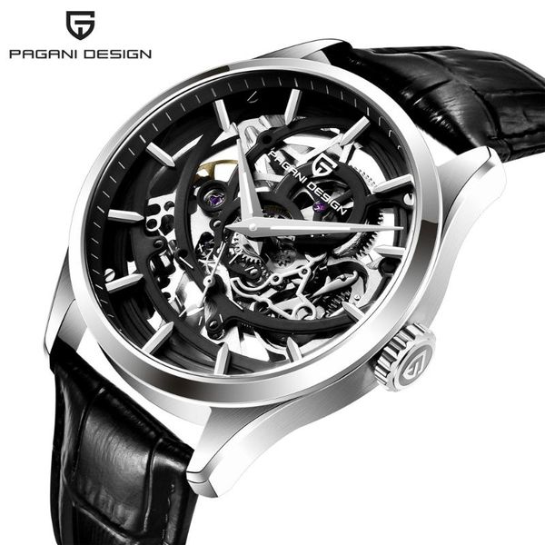 design brand men black watch luxury automatic mechanical leather wrist 100m waterproof relogio masculino wristwatches, Slivery;brown
design brand men black watch luxury automatic mechanical leather wrist 100m waterproof relogio masculino wristwatches, Slivery;brown
