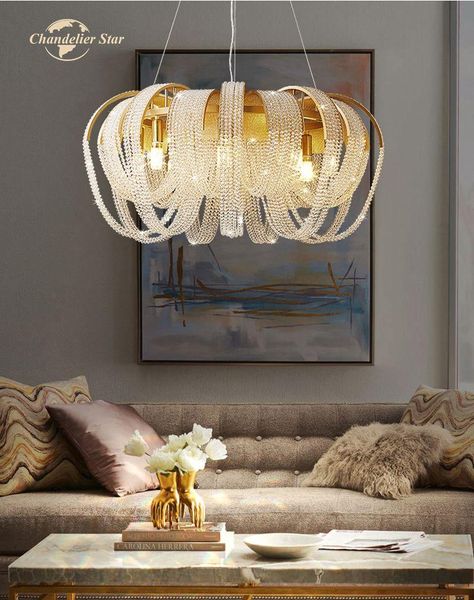 chandeliers american style led crystal modern gold chrome metal round lamps lustre home decor bedroom living room lights fixture
chandeliers american style led crystal modern gold chrome metal round lamps lustre home decor bedroom living room lights fixture