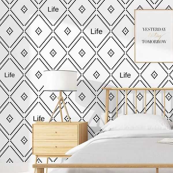 wallpapers nordic style wallpaper in tv background black and white plaid diamond bedroom living room modern simple b &
wallpapers nordic style wallpaper in tv background black and white plaid diamond bedroom living room modern simple b &