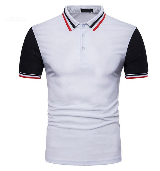 casual polos shirts stripe print designer turn down collar tees hombres mens patchwork men's, White;black
casual polos shirts stripe print designer turn down collar tees hombres mens patchwork men's, White;black