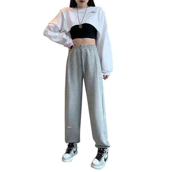 grey sweatpants women's autumn 2021 loose straight casual pants toe guard small wide leg fashion, Black;white
grey sweatpants women's autumn 2021 loose straight casual pants toe guard small wide leg fashion, Black;white
