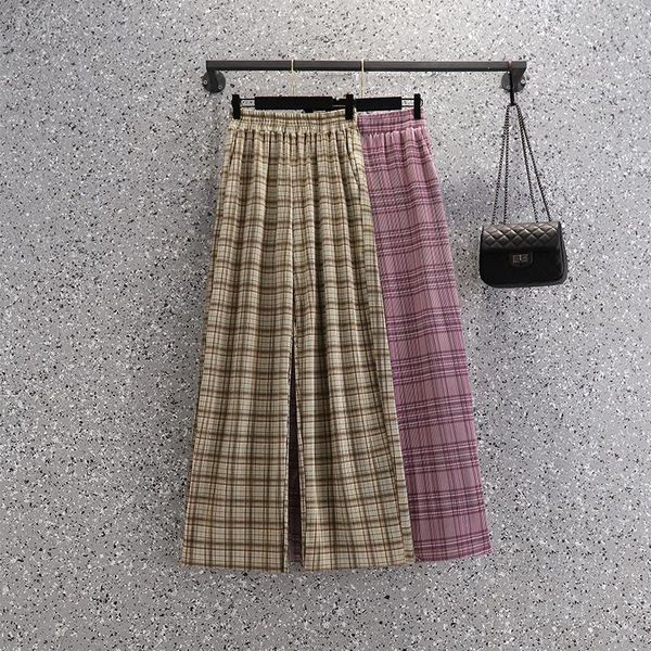 women's pants & capris plus size 5xl fashion women straight 2021 summer trousers high waist casual female mom plaid loose wide leg wp30, Black;white
women's pants & capris plus size 5xl fashion women straight 2021 summer trousers high waist casual female mom plaid loose wide leg wp30, Black;white