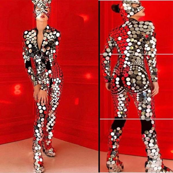party decoration cat mask mirror bodysuit model costume catwalk stage dance wear round jumpsuit sequin light one-piece outfit
party decoration cat mask mirror bodysuit model costume catwalk stage dance wear round jumpsuit sequin light one-piece outfit