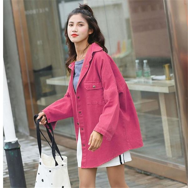 women's jackets spring autumn female korean fashion loose long cowboy jacket large size casual sweet student bf harajuku women, Black;brown
women's jackets spring autumn female korean fashion loose long cowboy jacket large size casual sweet student bf harajuku women, Black;brown