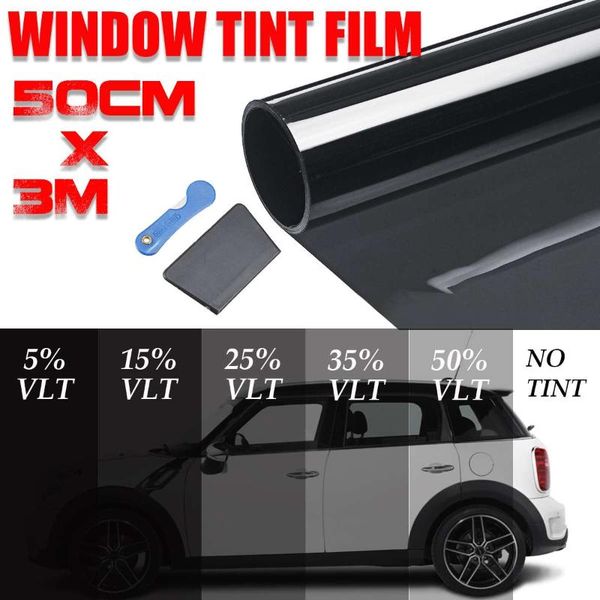 300x50cm black car window tint film glass vlt 5%-50% tinting roll solar uv protection sticker films sunshade
300x50cm black car window tint film glass vlt 5%-50% tinting roll solar uv protection sticker films sunshade