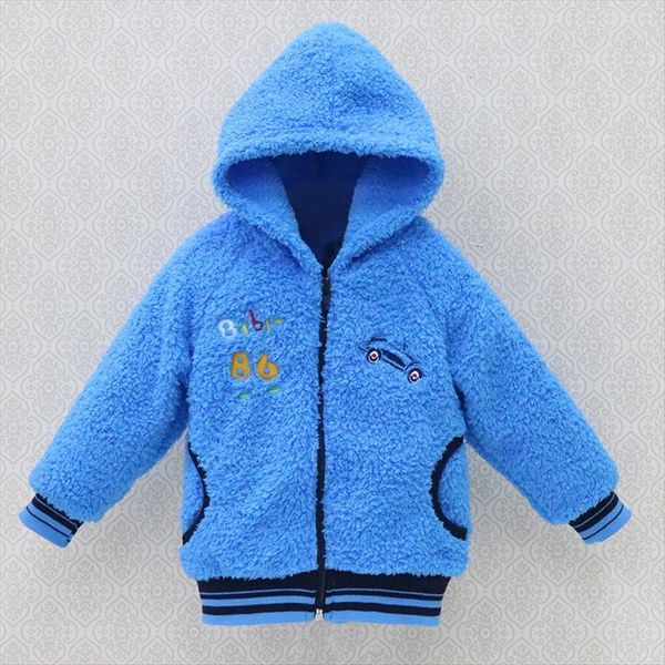 children coral fleece long sleeve spring and autumn jacket 1 3 years old baby hooded warm coats boys girls zipper, Blue;gray
children coral fleece long sleeve spring and autumn jacket 1 3 years old baby hooded warm coats boys girls zipper, Blue;gray