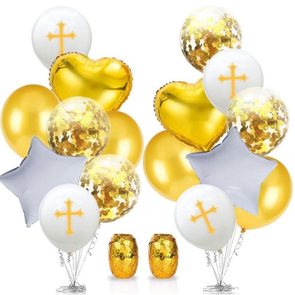 inch cross latex balloon 18 aluminium foil balloons set for baptism forked holy communion party christening decoration
inch cross latex balloon 18 aluminium foil balloons set for baptism forked holy communion party christening decoration