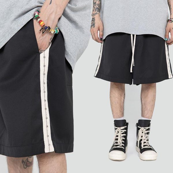 men's shorts side beading sweat mens summer korean fashion streetwear pants men casual, White;black
men's shorts side beading sweat mens summer korean fashion streetwear pants men casual, White;black