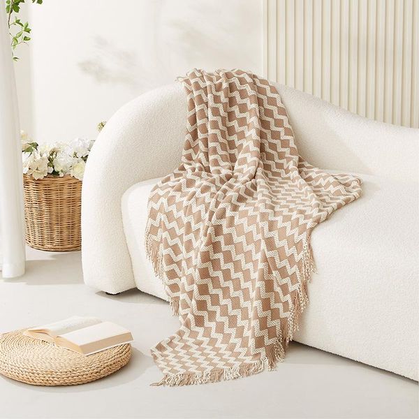 blankets nordic knitted sofa towel blanket striped wave line el bed and breakfast air conditioning cover
blankets nordic knitted sofa towel blanket striped wave line el bed and breakfast air conditioning cover