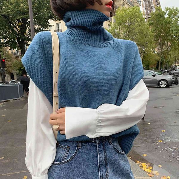 women's sweaters autumn winter women korean version sweater simplicity turtleneck fashion temperament solid color split fork vest 1fkt, White;black
women's sweaters autumn winter women korean version sweater simplicity turtleneck fashion temperament solid color split fork vest 1fkt, White;black